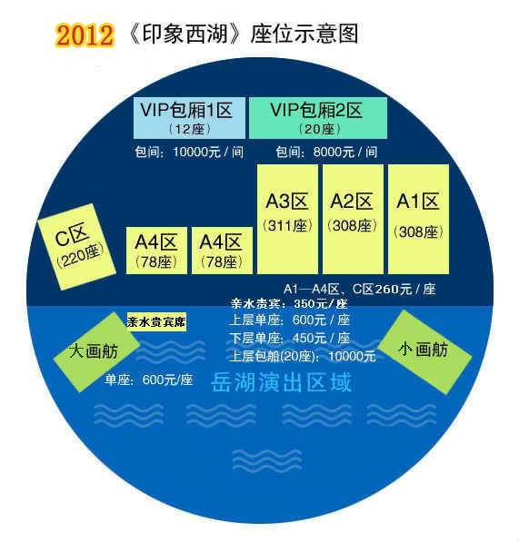 印象西湖座位图